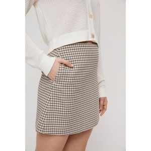 Aritzia Wilfred New Classic Checkered Mini Skirt